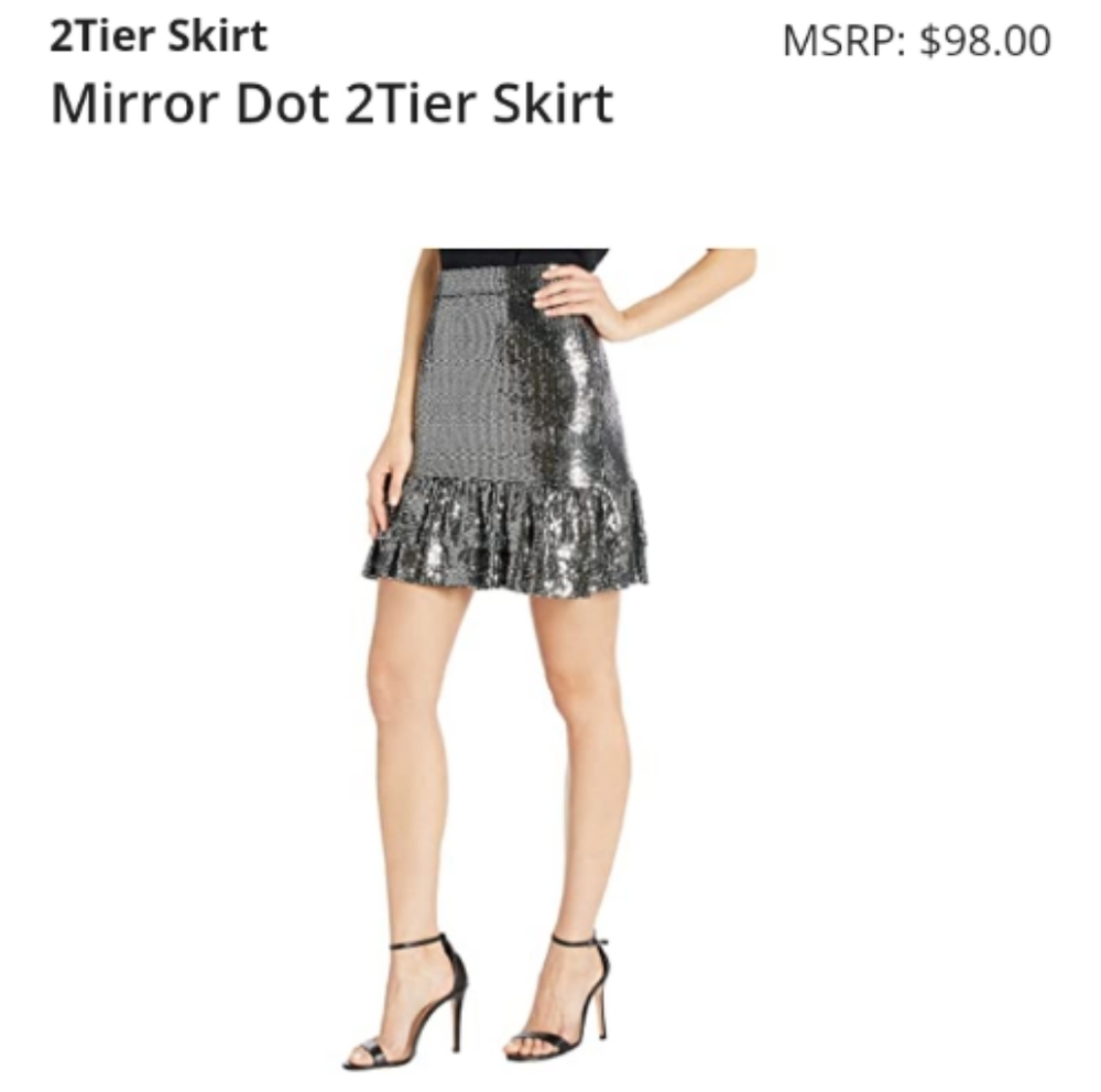 Michael Kors Mirror Dot 2 tier skirt